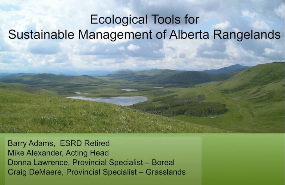 Video Ecological Tools for Sustainable Management of Alberta